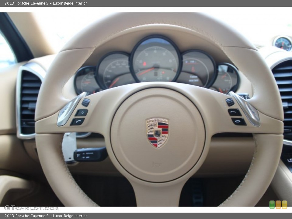 Luxor Beige Interior Steering Wheel for the 2013 Porsche Cayenne S #83849724