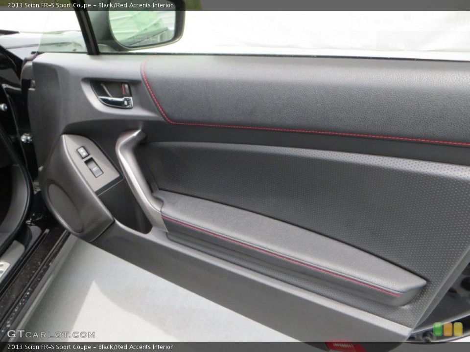 Black/Red Accents Interior Door Panel for the 2013 Scion FR-S Sport Coupe #83849772