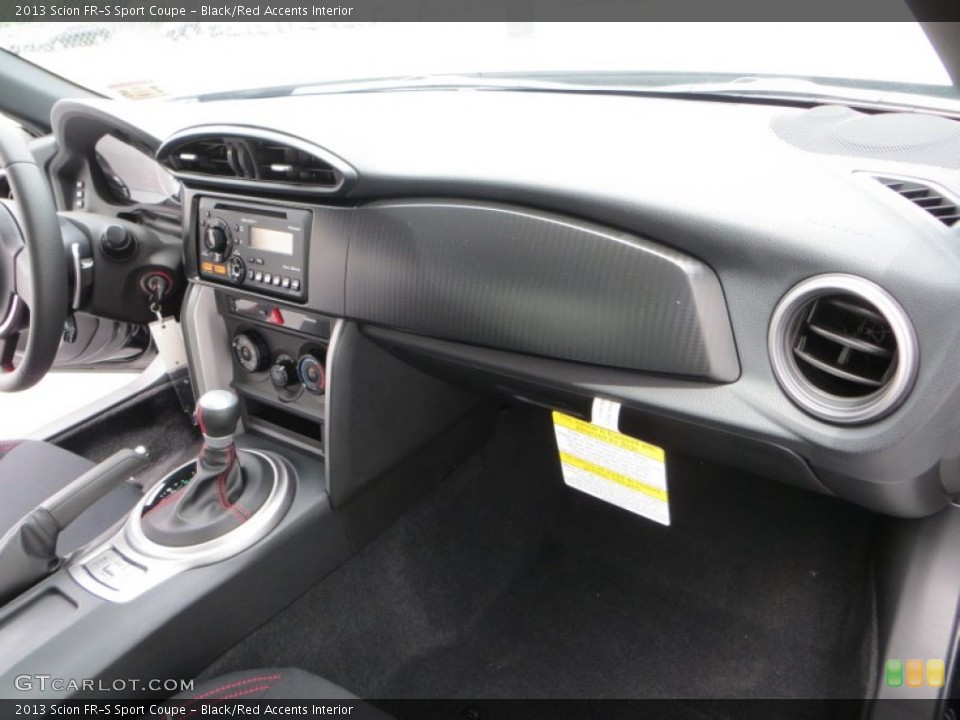 Black/Red Accents Interior Dashboard for the 2013 Scion FR-S Sport Coupe #83849799