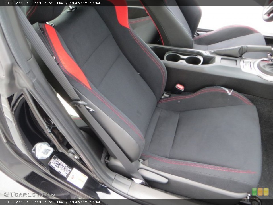 Black/Red Accents Interior Front Seat for the 2013 Scion FR-S Sport Coupe #83849823
