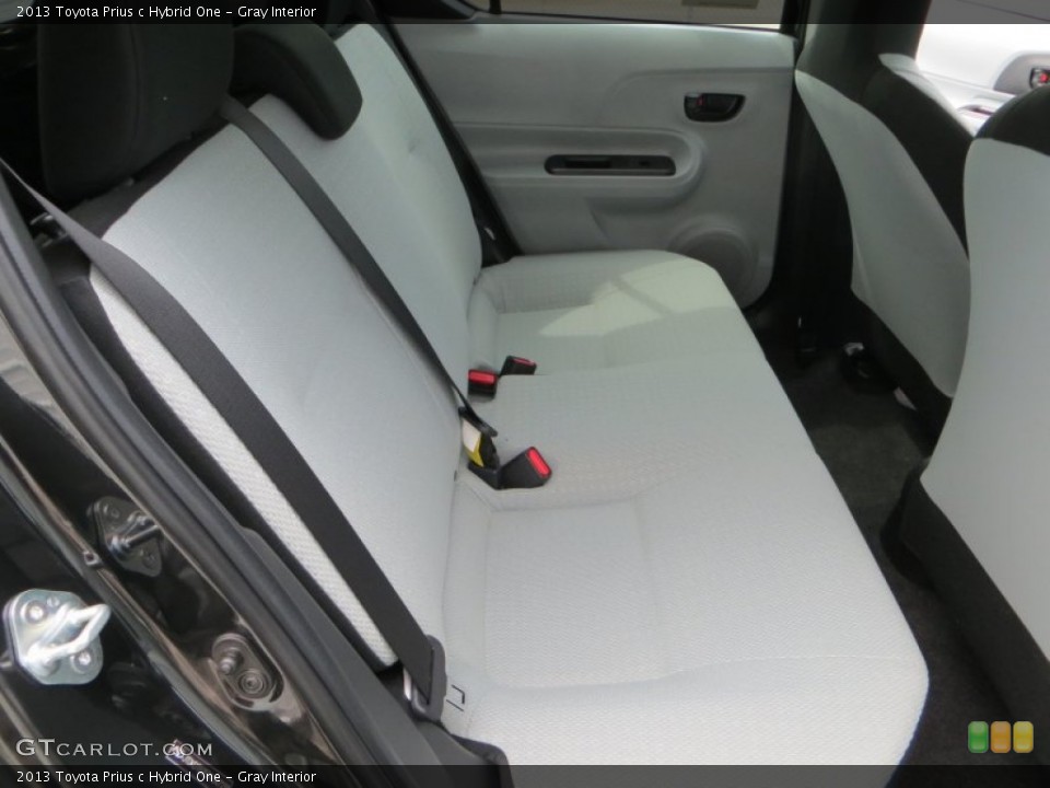 Gray Interior Rear Seat for the 2013 Toyota Prius c Hybrid One #83850626