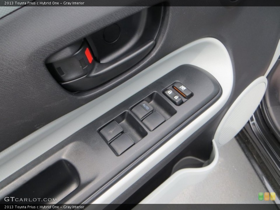 Gray Interior Controls for the 2013 Toyota Prius c Hybrid One #83850701