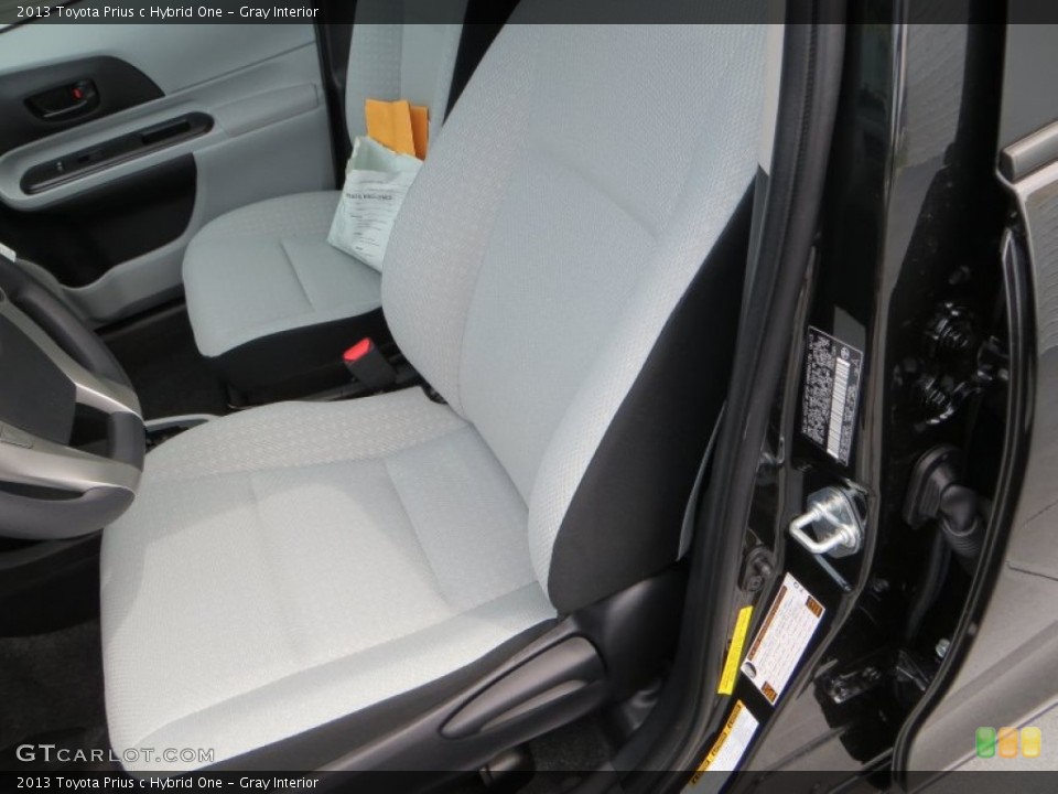 Gray Interior Front Seat for the 2013 Toyota Prius c Hybrid One #83850726