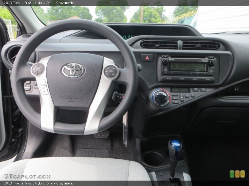 Gray Interior Dashboard for the 2013 Toyota Prius c Hybrid One #83850768