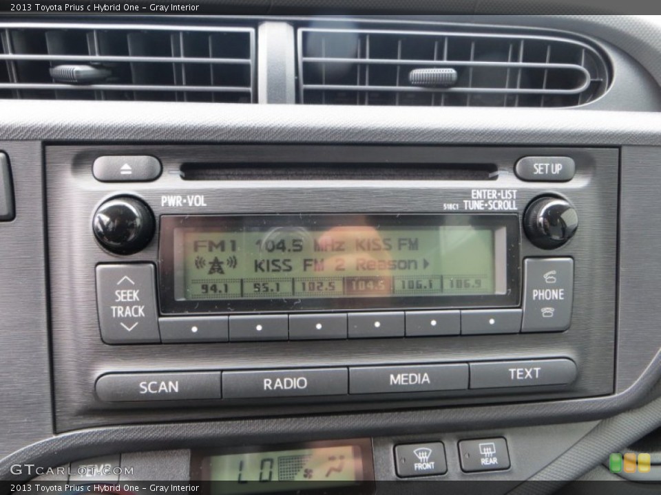 Gray Interior Audio System for the 2013 Toyota Prius c Hybrid One #83850816