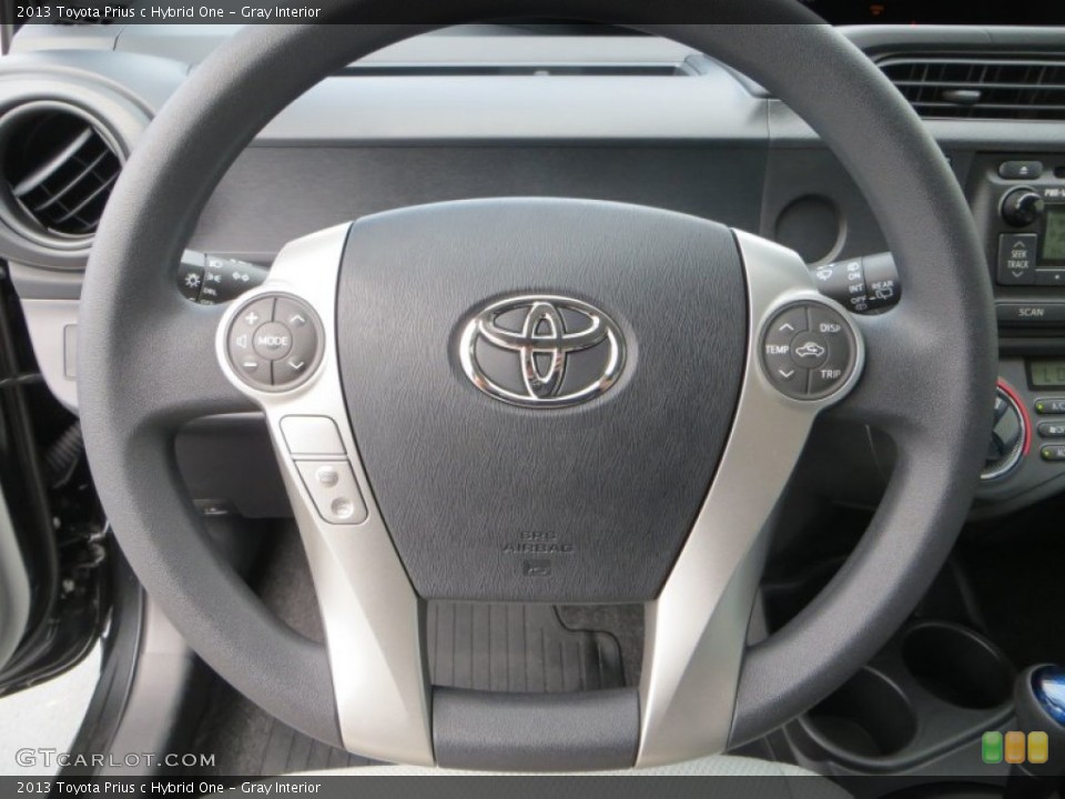 Gray Interior Steering Wheel for the 2013 Toyota Prius c Hybrid One #83850879