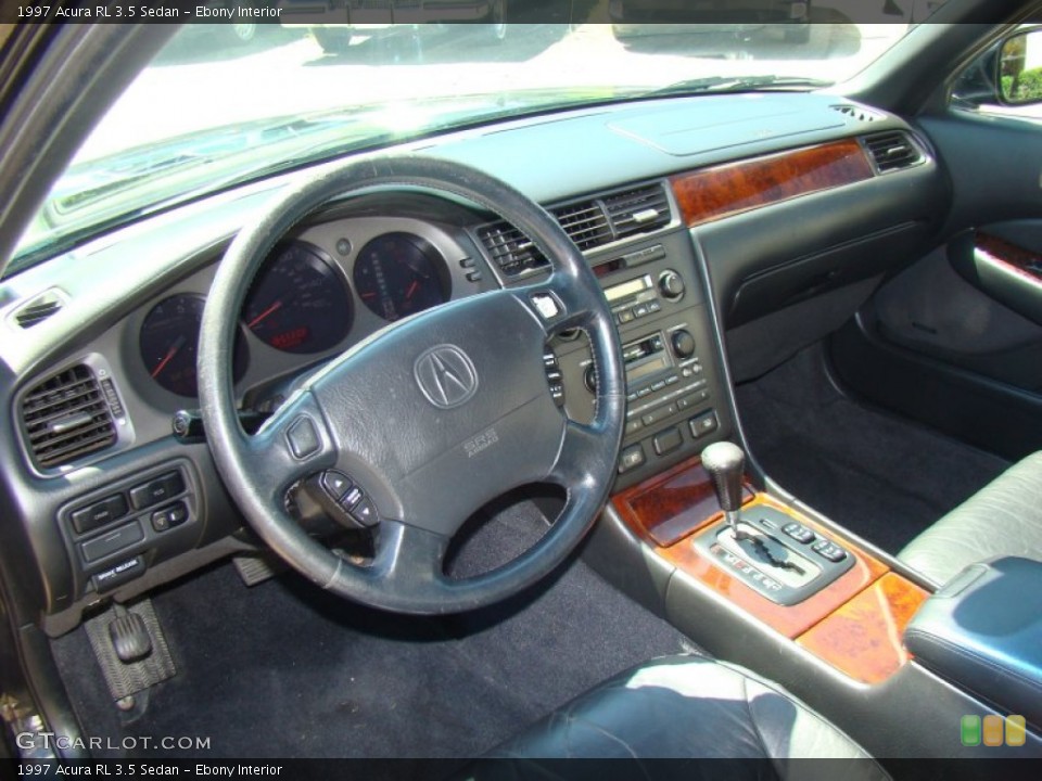 Ebony Interior Dashboard for the 1997 Acura RL 3.5 Sedan #83851248