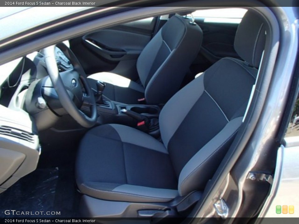Charcoal Black Interior Front Seat for the 2014 Ford Focus S Sedan #83854866