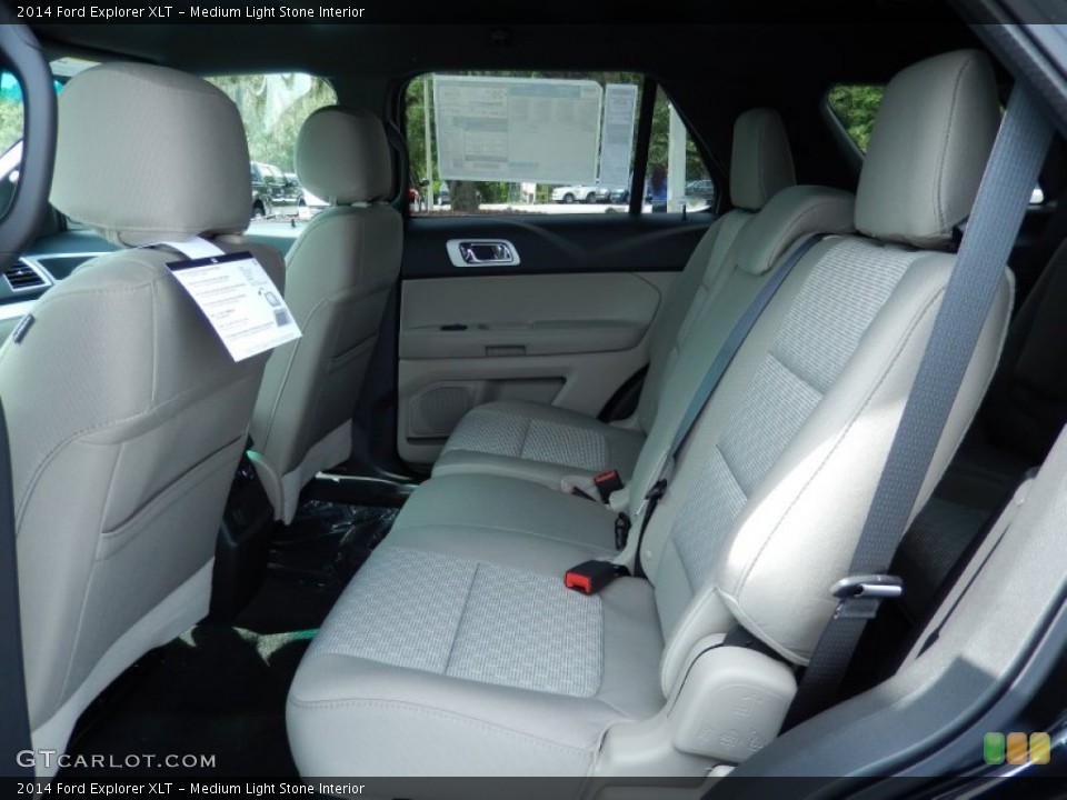 Medium Light Stone Interior Rear Seat for the 2014 Ford Explorer XLT #83861376
