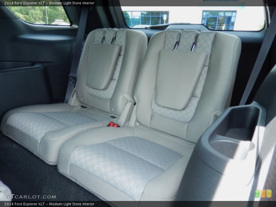 Medium Light Stone Interior Rear Seat for the 2014 Ford Explorer XLT #83861397