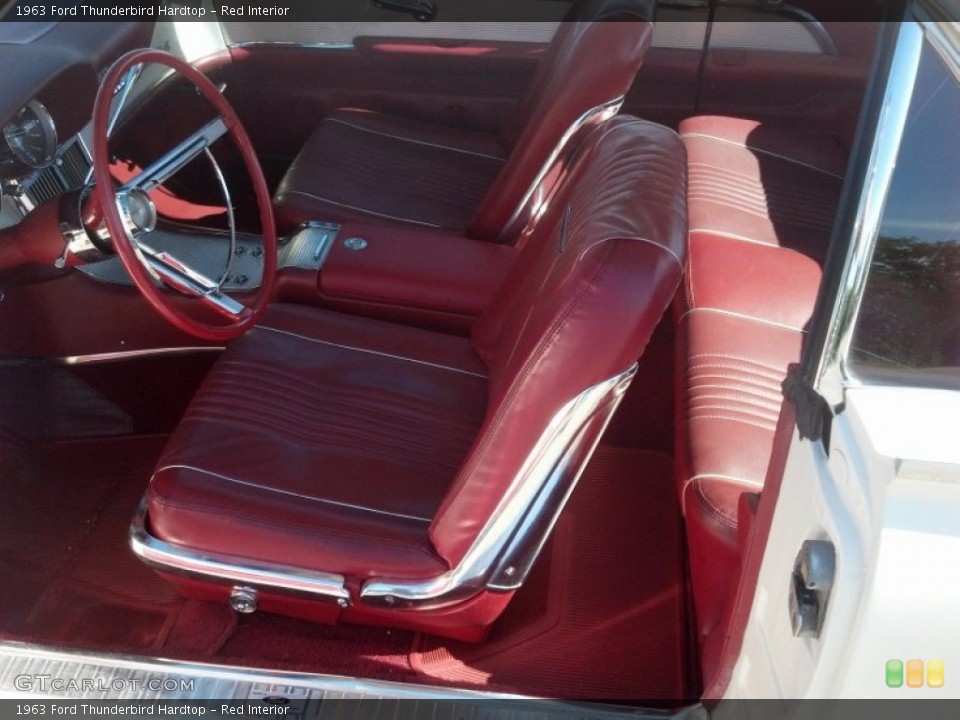 Red Interior Front Seat for the 1963 Ford Thunderbird Hardtop #83861406