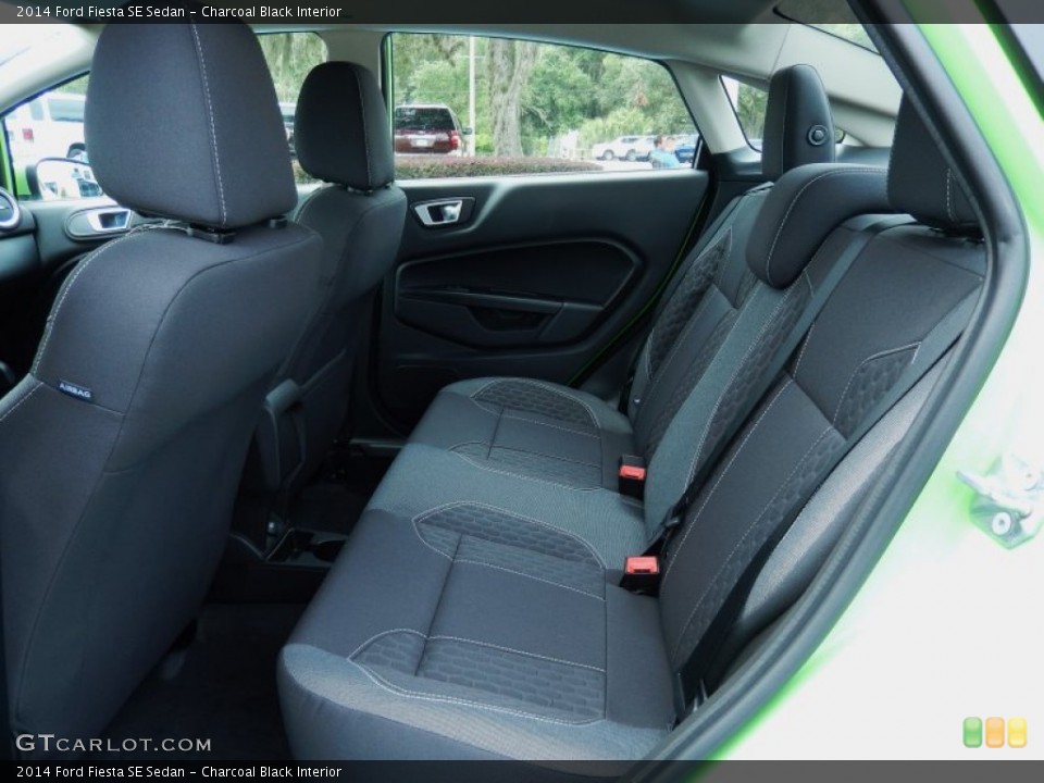 Charcoal Black Interior Rear Seat for the 2014 Ford Fiesta SE Sedan #83861706