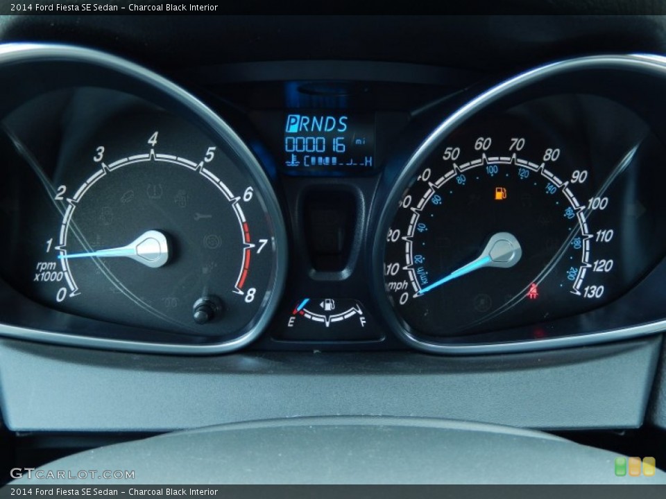 Charcoal Black Interior Gauges for the 2014 Ford Fiesta SE Sedan #83861766