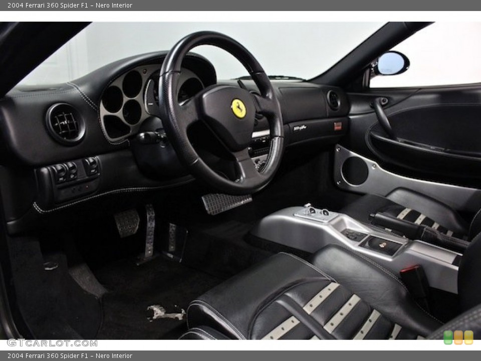 Nero 2004 Ferrari 360 Interiors