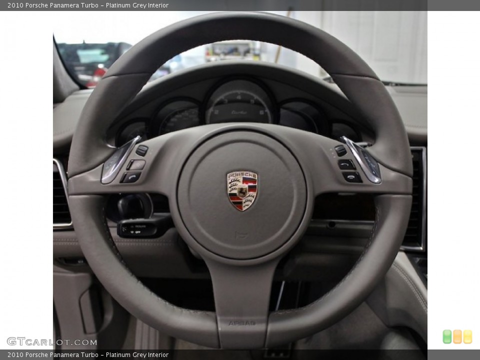 Platinum Grey Interior Steering Wheel for the 2010 Porsche Panamera Turbo #83863589