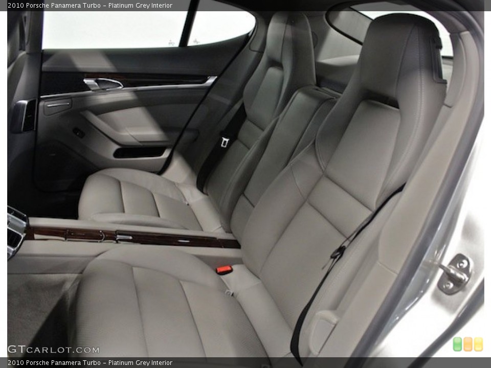 Platinum Grey Interior Rear Seat for the 2010 Porsche Panamera Turbo #83863959
