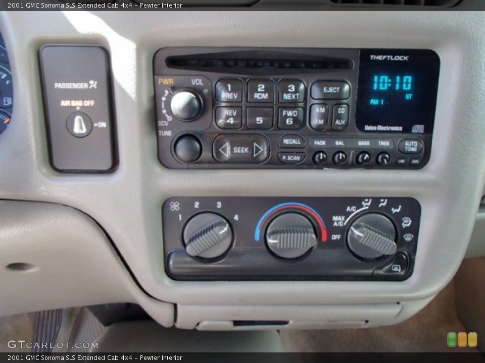 Pewter Interior Controls for the 2001 GMC Sonoma SLS Extended Cab 4x4 #83865882