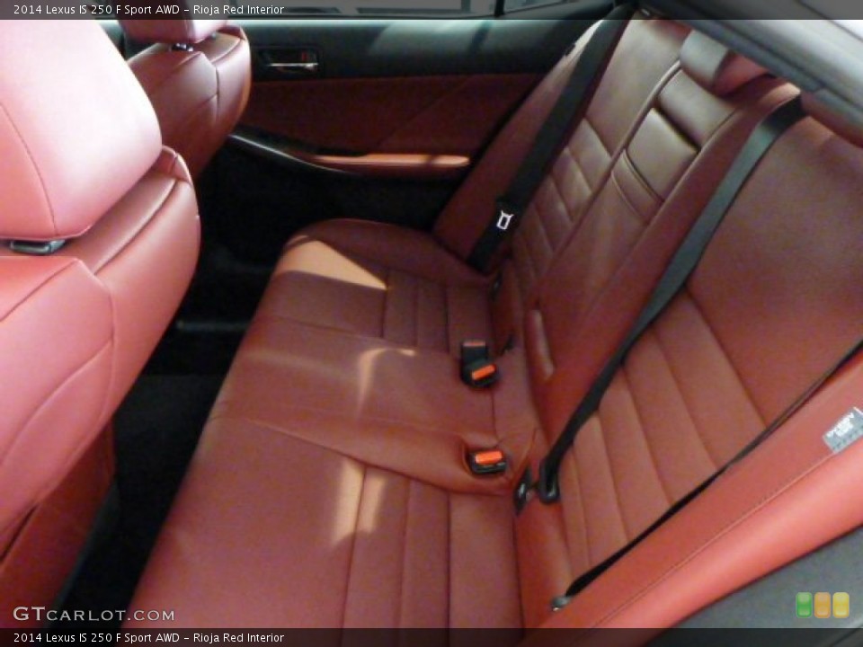 Rioja Red Interior Rear Seat for the 2014 Lexus IS 250 F Sport AWD #83870097