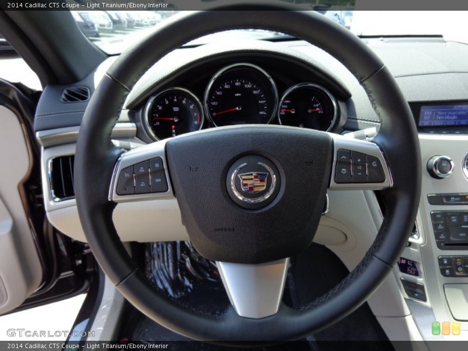 Light Titanium/Ebony Interior Steering Wheel for the 2014 Cadillac CTS Coupe #83870319