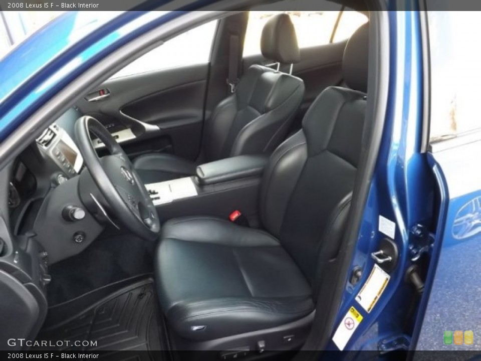 Black Interior Front Seat for the 2008 Lexus IS F #83871153