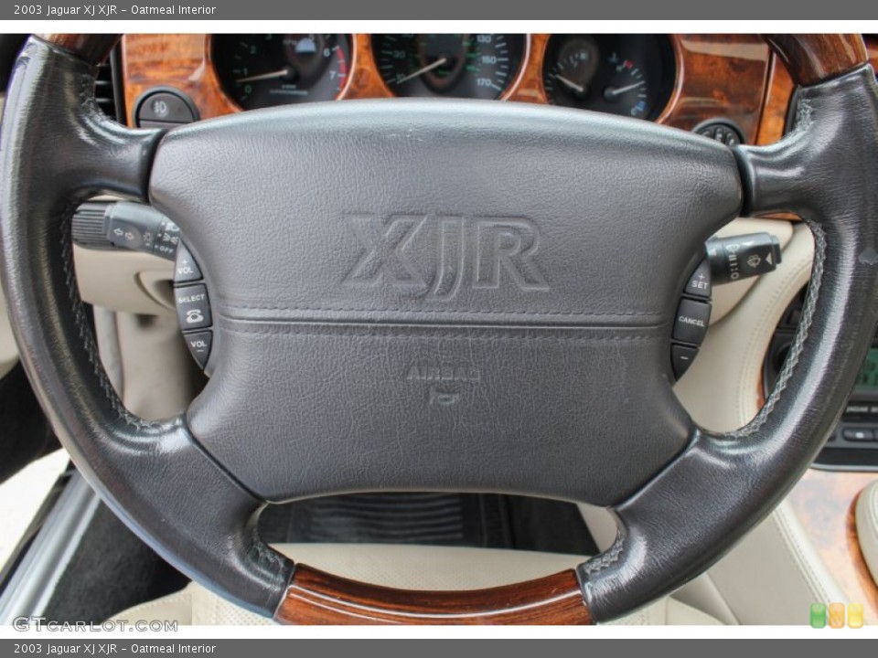 Oatmeal Interior Steering Wheel for the 2003 Jaguar XJ XJR #83871398