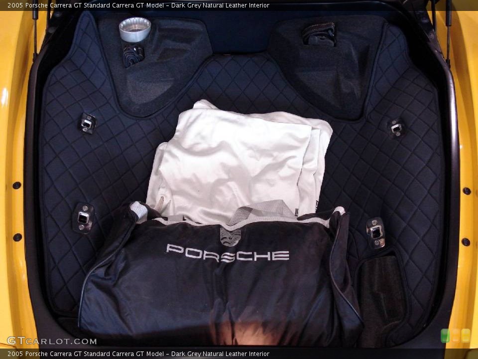 Dark Grey Natural Leather Interior Trunk for the 2005 Porsche Carrera GT  #838763