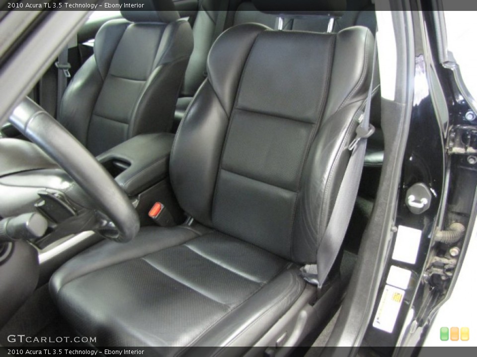 Ebony Interior Front Seat for the 2010 Acura TL 3.5 Technology #83876754