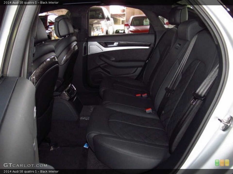 Black Interior Rear Seat for the 2014 Audi S8 quattro S #83876757