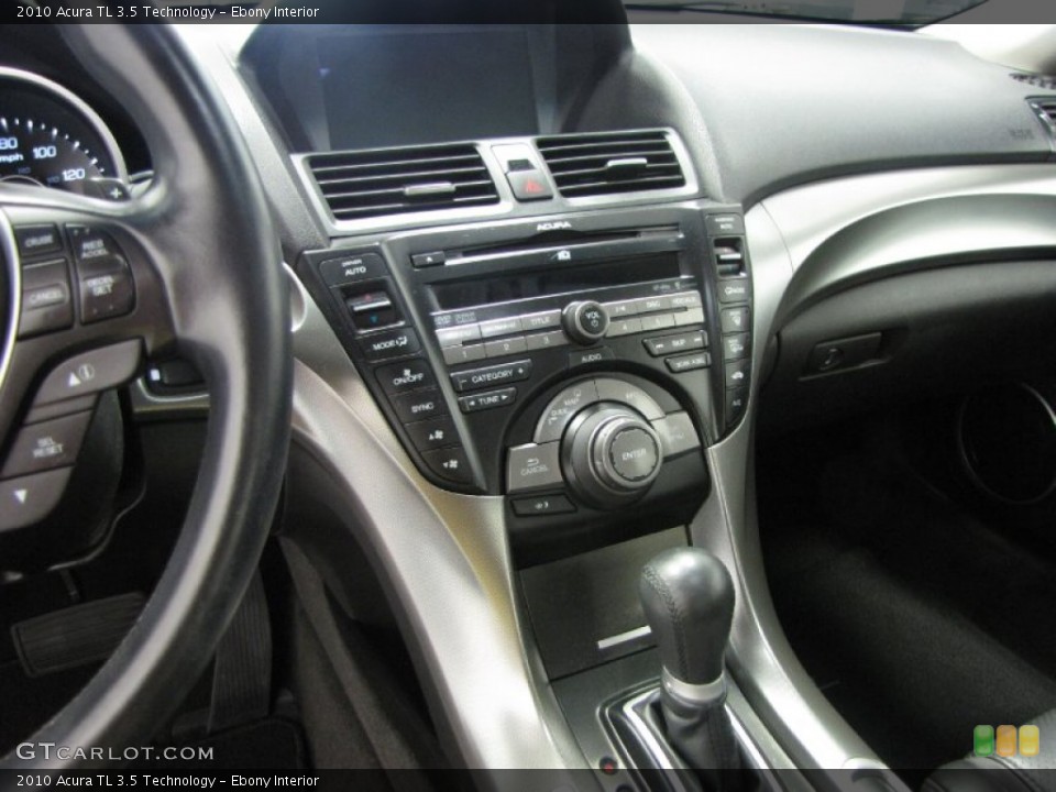Ebony Interior Controls for the 2010 Acura TL 3.5 Technology #83877018