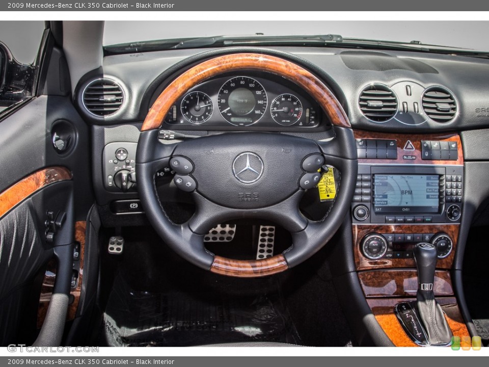 Black Interior Dashboard for the 2009 Mercedes-Benz CLK 350 Cabriolet #83877027