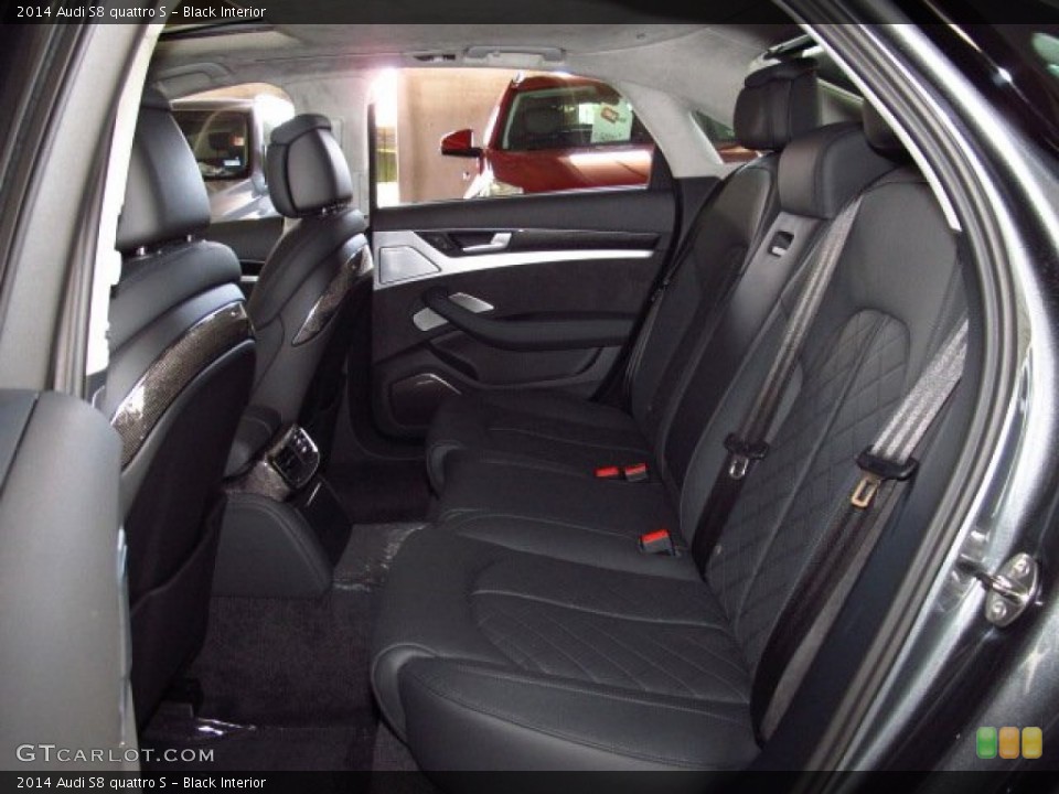 Black Interior Rear Seat for the 2014 Audi S8 quattro S #83877291