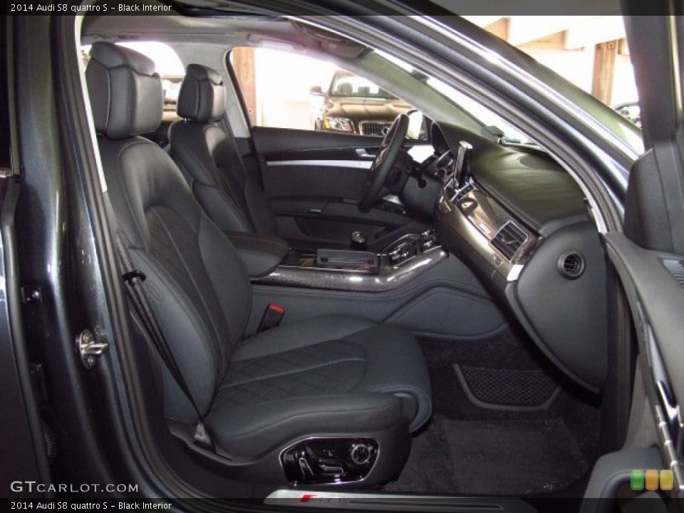 Black Interior Front Seat for the 2014 Audi S8 quattro S #83877342