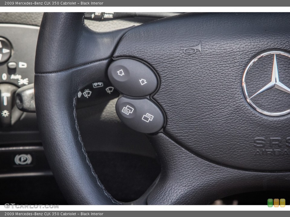 Black Interior Controls for the 2009 Mercedes-Benz CLK 350 Cabriolet #83877393