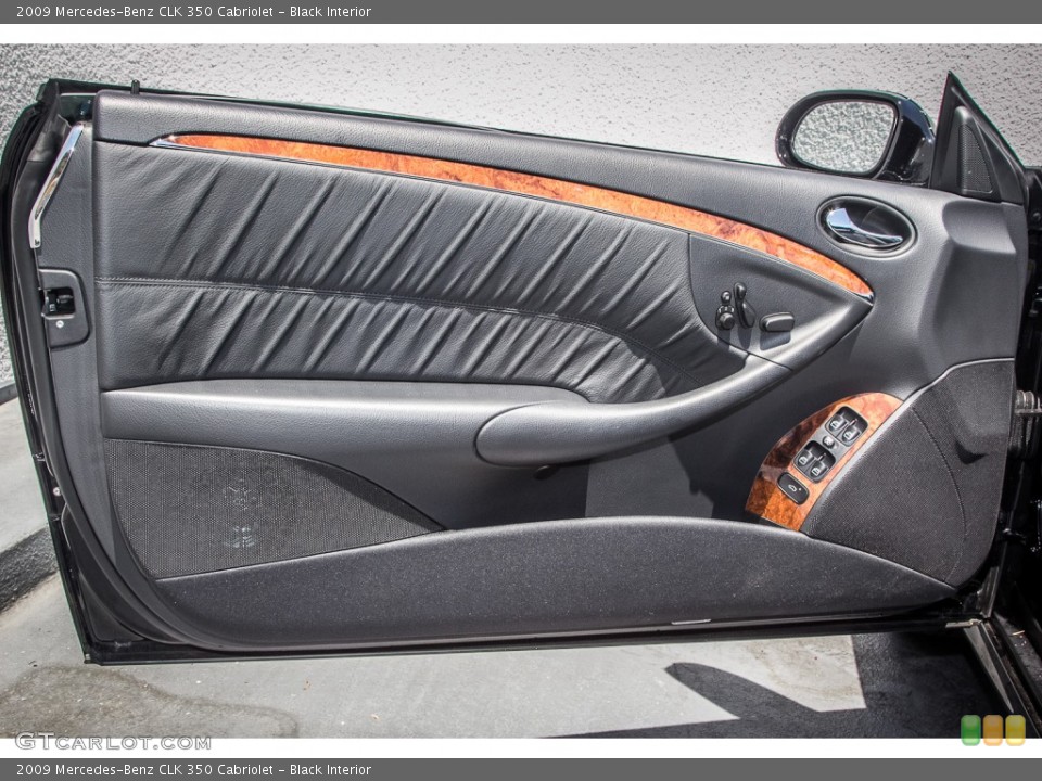 Black Interior Door Panel for the 2009 Mercedes-Benz CLK 350 Cabriolet #83877426
