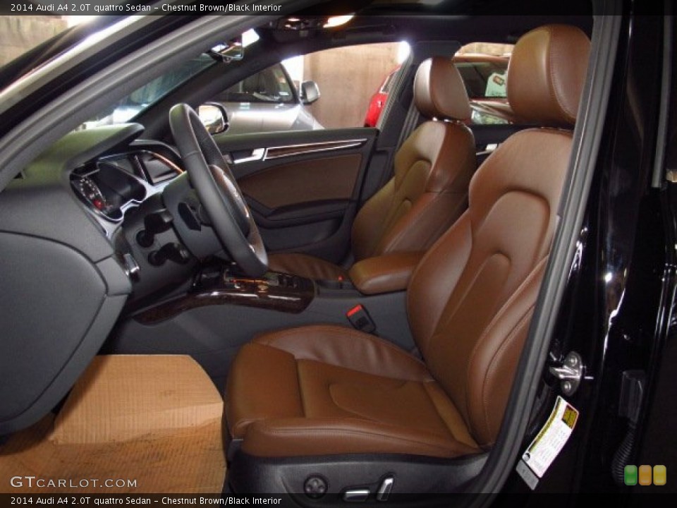 Chestnut Brown/Black Interior Photo for the 2014 Audi A4 2.0T quattro Sedan #83877711