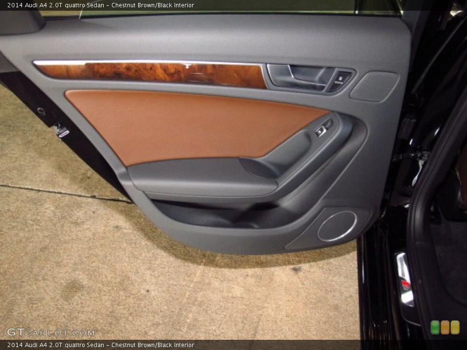 Chestnut Brown/Black Interior Door Panel for the 2014 Audi A4 2.0T quattro Sedan #83877723