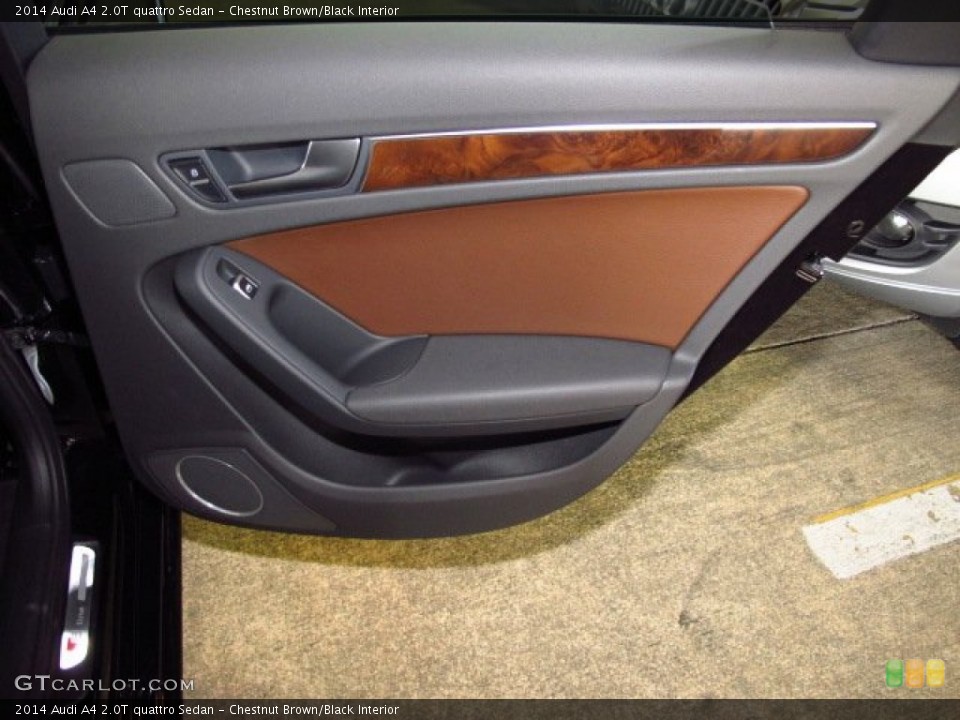 Chestnut Brown/Black Interior Door Panel for the 2014 Audi A4 2.0T quattro Sedan #83877752