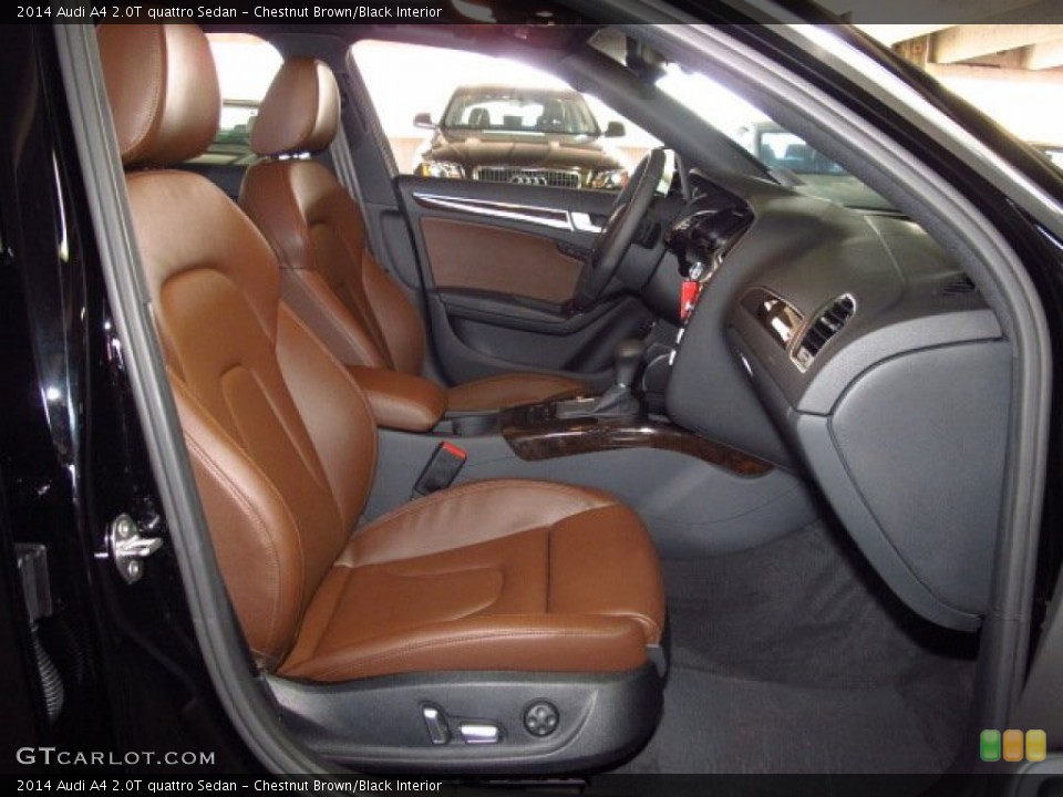 Chestnut Brown/Black Interior Photo for the 2014 Audi A4 2.0T quattro Sedan #83877792