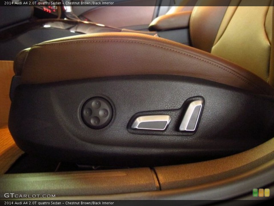 Chestnut Brown/Black Interior Controls for the 2014 Audi A4 2.0T quattro Sedan #83877852