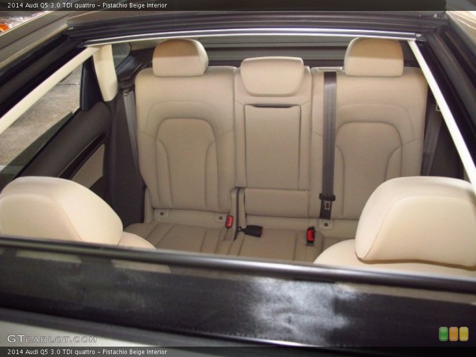 Pistachio Beige Interior Rear Seat for the 2014 Audi Q5 3.0 TDI quattro #83878059