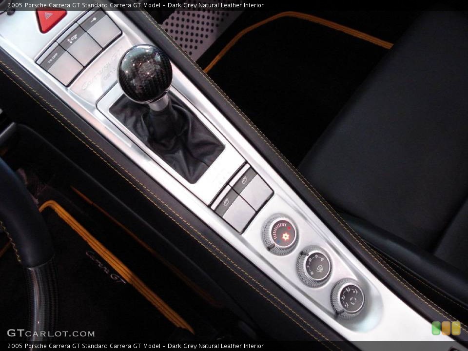 Dark Grey Natural Leather Interior Transmission for the 2005 Porsche Carrera GT  #838803