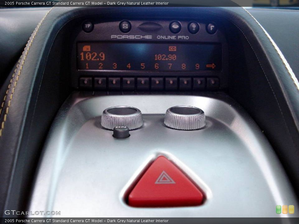 Dark Grey Natural Leather Interior Controls for the 2005 Porsche Carrera GT  #838808