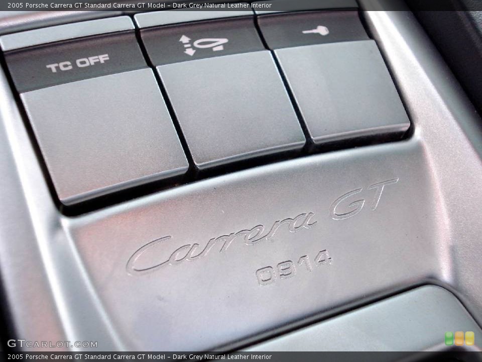 Dark Grey Natural Leather Interior Controls for the 2005 Porsche Carrera GT  #838813