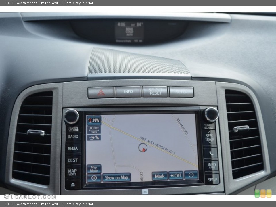 Light Gray Interior Navigation for the 2013 Toyota Venza Limited AWD #83882247