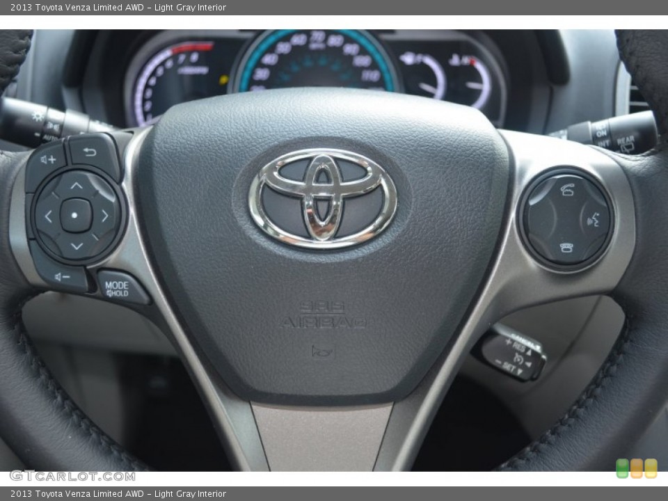 Light Gray Interior Steering Wheel for the 2013 Toyota Venza Limited AWD #83882295