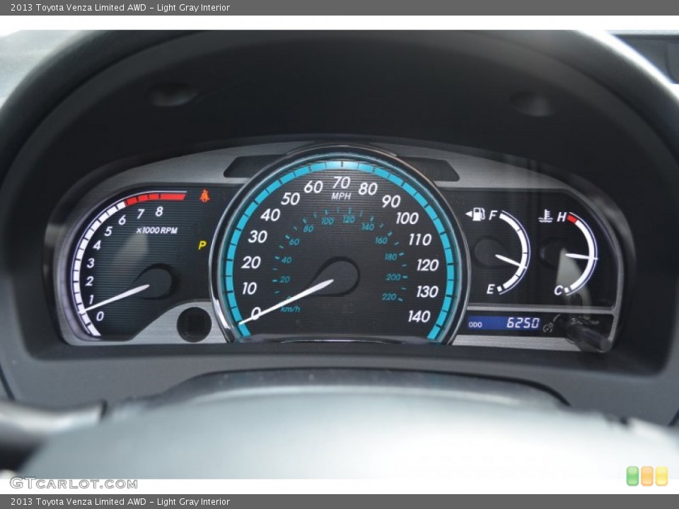 Light Gray Interior Gauges for the 2013 Toyota Venza Limited AWD #83882303