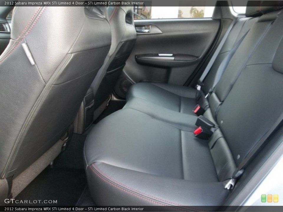 STi Limited Carbon Black Interior Rear Seat for the 2012 Subaru Impreza WRX STi Limited 4 Door #83884957