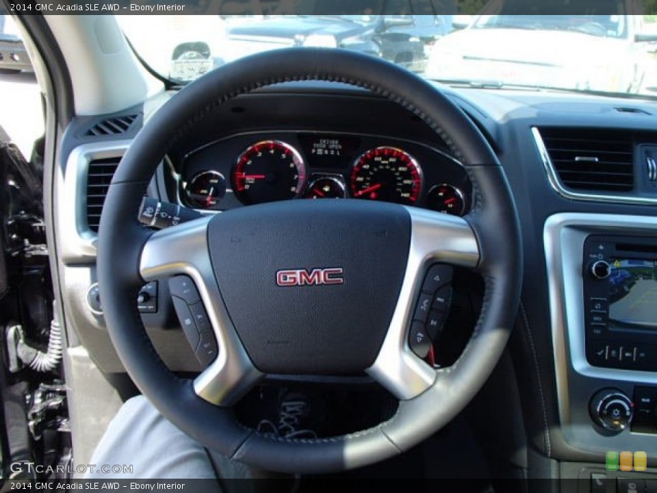 Ebony Interior Steering Wheel for the 2014 GMC Acadia SLE AWD #83885686