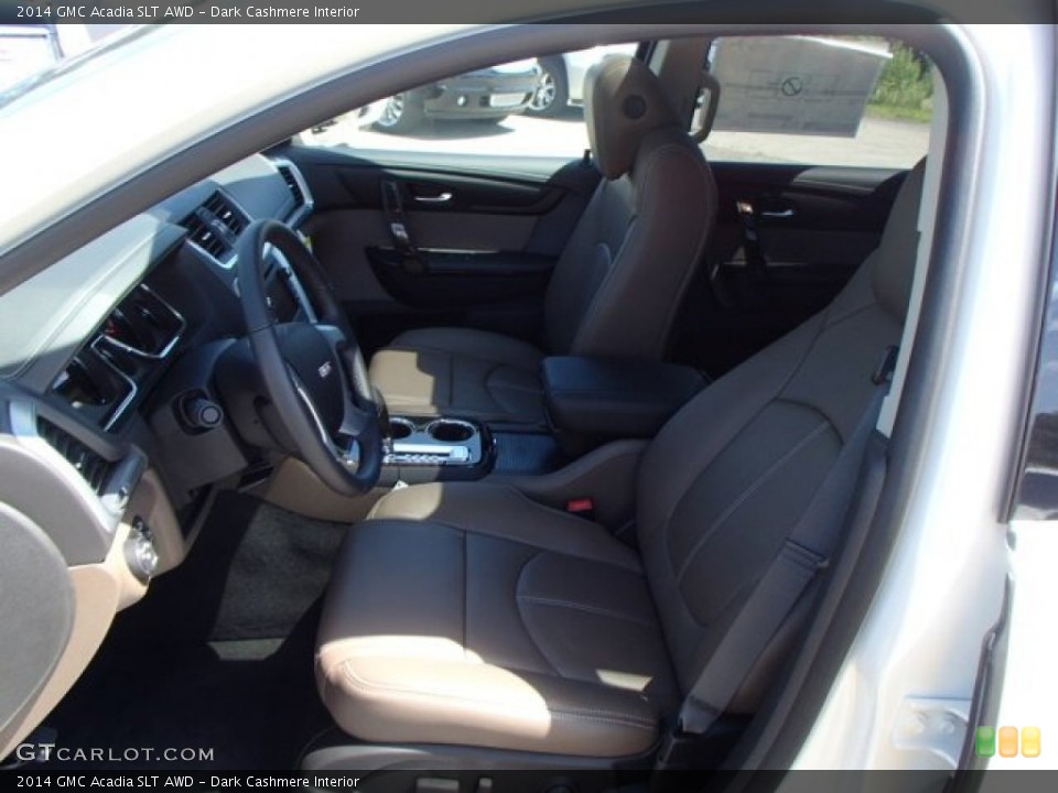 Dark Cashmere Interior Front Seat for the 2014 GMC Acadia SLT AWD #83886418