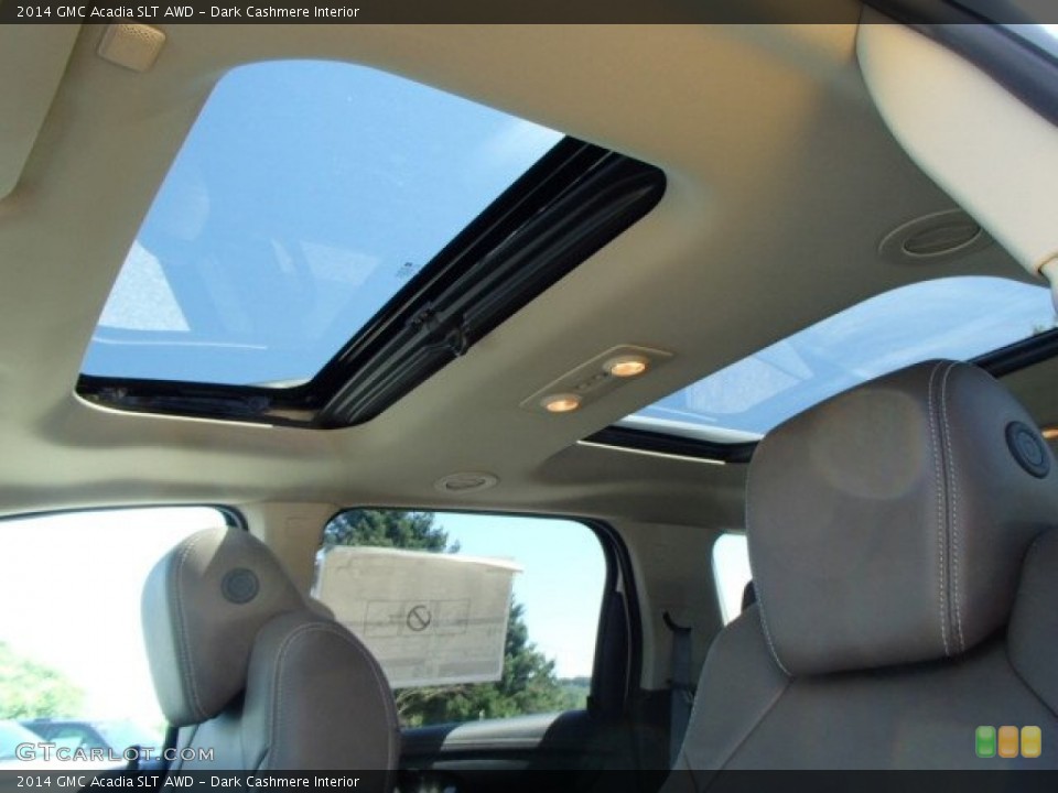Dark Cashmere Interior Sunroof for the 2014 GMC Acadia SLT AWD #83886537